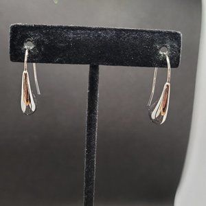 J Crew Sterling Silver Plated Drop Earrings